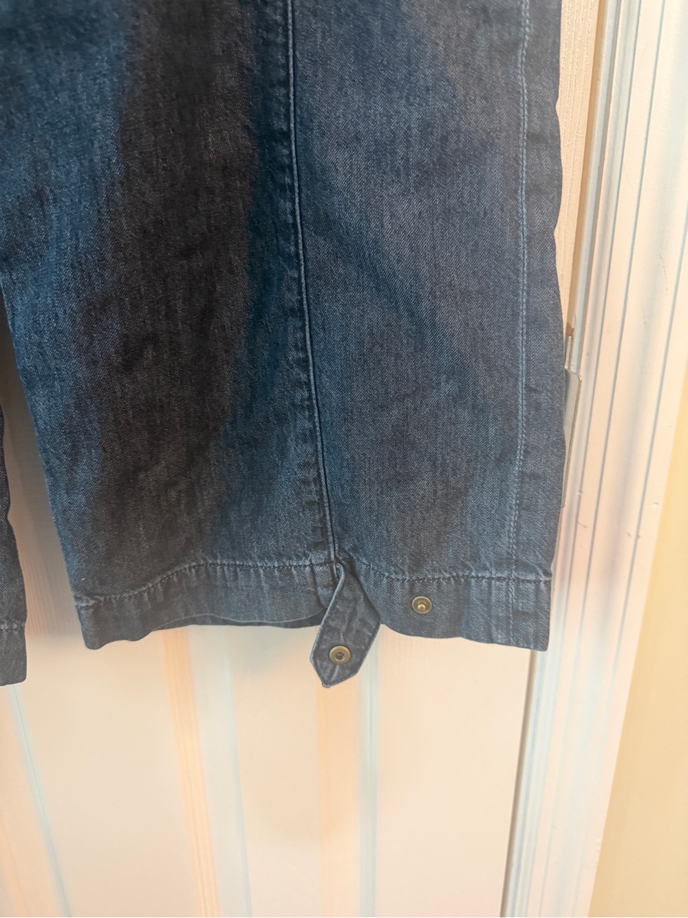 American Eagle Size 6 Dark Wash Wide Leg Jeans Front Seam - Picture 2 of 7